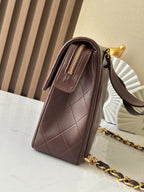 CC 2025 Backpack 30cm Brown Gold Backpack Sheepskin 298104