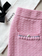 Chanel 25P Mini Skirt Pink Tweed 237296