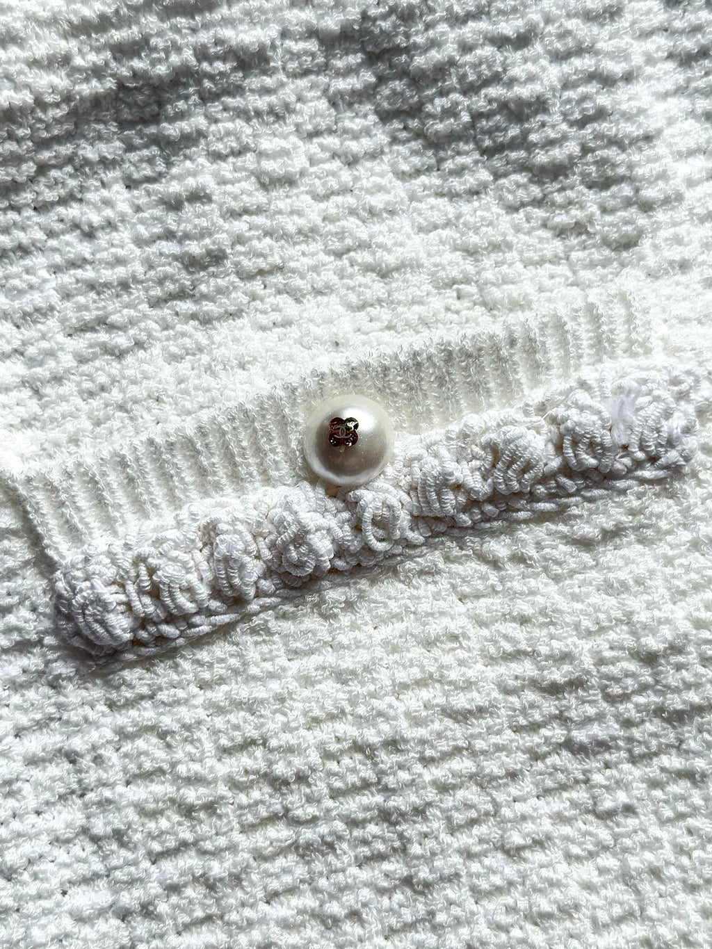 Chanel 25P Mini Skirt White Tweed 237298