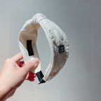 WHITE HAIRBAND WITH PEARL FOR WOMEN 124701
