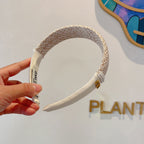HEADBAND IN WHITE TWEED AND SILK 262050