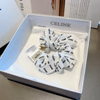 WHITE WRINKLED FABRIC SCRUNCHIE 358224