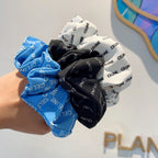 WHITE WRINKLED FABRIC SCRUNCHIE 358224