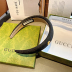 HEADBAND IN BLACK MONOGRAM CANVAS 406055