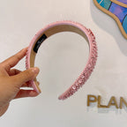 ROUGE PINK FABRIC WITH SEQUINS HAIRBAND 412429
