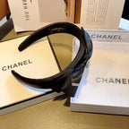 BLACK SILK AND FABRIC HAIRBAND 414429