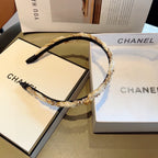 WHITE FABRIC WITH CRYSTAL HAIRBAND 417311