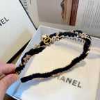 BLACK FABRIC WITH CRYSTAL HAIRBAND 417312