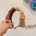 CAMEL BROWN SILK HAIRBAND 417315