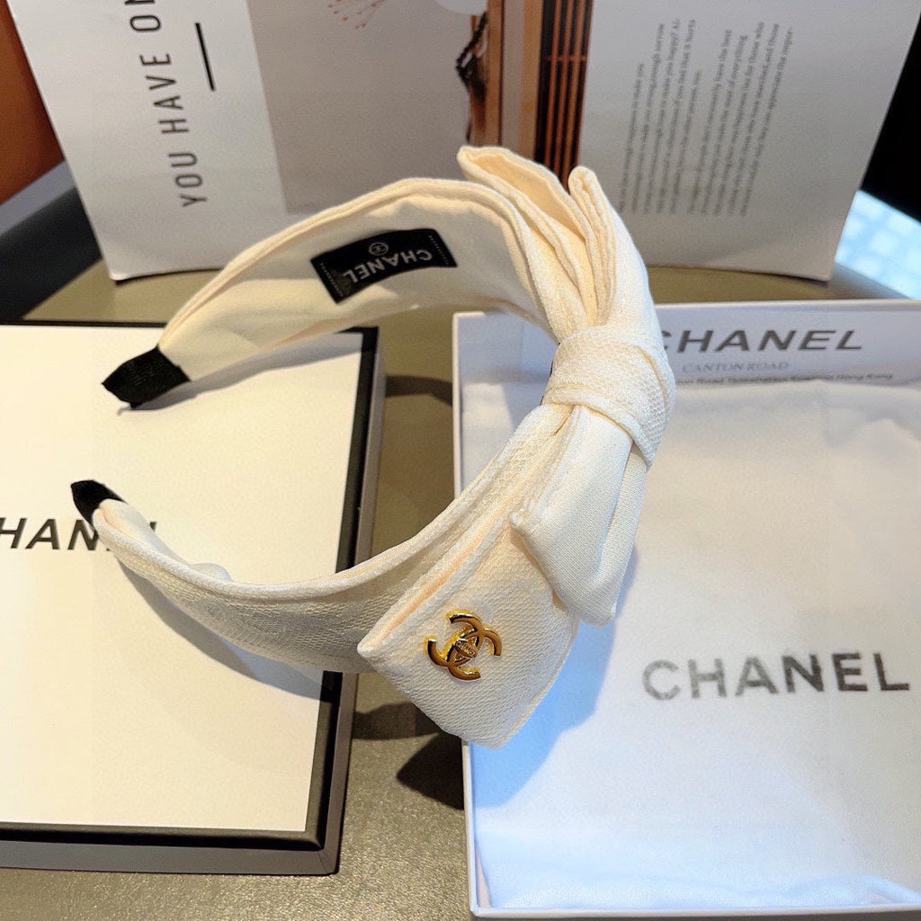 WHITE FABRIC HAIRBAND 418884