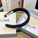 BLACK TWEED FABRIC HAIRBAND 420647