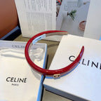 CHERRY RED PATENT LAMBSKIN HAIRBAND 425495
