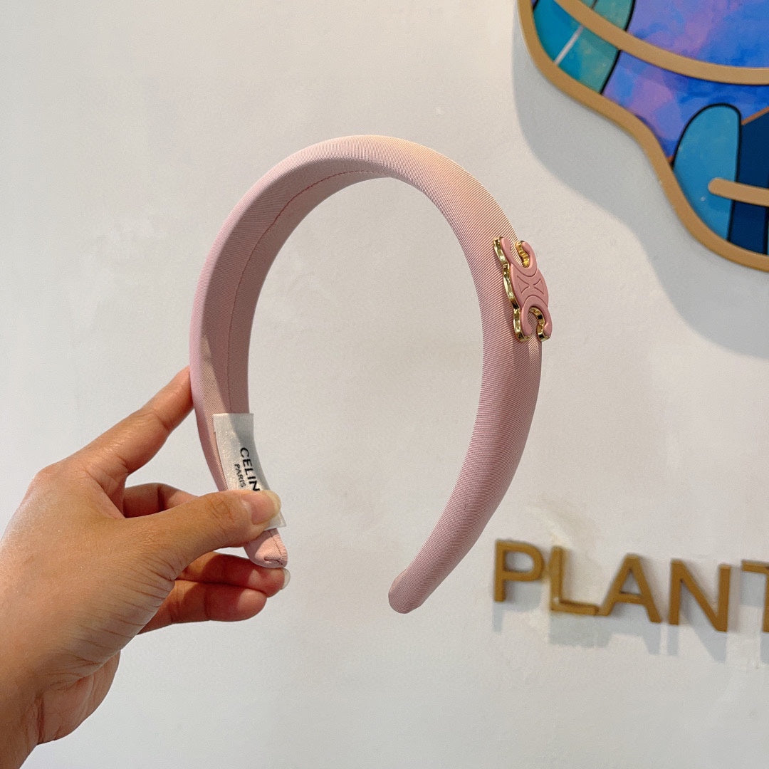 LIGHT PINK FABRIC HAIRBAND 427318