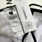 BODYSUIT SWIMSUIT IN BLACK AND WHITE TRIM 627829