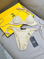 FENDI BIKINI 25S TWO PIECE IN BEIGE 742661
