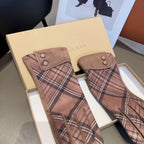 LINED GLOVES IN ROSY BROWN WOOL 195732