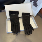 GLOVES IN BLACK WOOL 439182