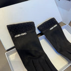 GLOVES IN BLACK WOOL 439182
