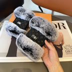 FINGERLESS GLOVES IN BLACK LAMBSKIN AND FOX FUR 463911