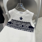 TANK TOP 612065 IN WHITE COTTON RIBBED EMBOSSED LOGO