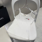 CAMISOLE 613778 IN WHITE COTTON RIBBED