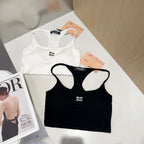 CAMISOLE 617513 IN WHITE COTTON RIBBED KNIT