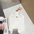 CAMISOLE 617513 IN WHITE COTTON RIBBED KNIT