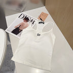 CAMISOLE 617513 IN WHITE COTTON RIBBED KNIT