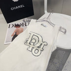 CAMISOLE 619299 IN WHITE COTTON RIBBED KNIT TEXTURED LOGO