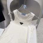 CAMISOLE 624507 IN WHITE COTTON RIBBED
