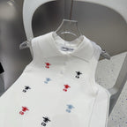 TANK TOP 624510 IN WHITE COTTON RIBBED