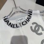 TANK TOP 625959 IN WHITE COTTON RIBBED EMBOSSED LOGO