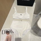 MIUMIU BIKINI 25S TWO PIECE IN WHITE 742670