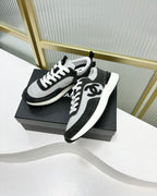 SNEAKER IN BLACK MIX GREY SUEDE