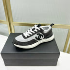 SNEAKER IN BLACK MIX GREY SUEDE
