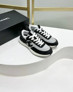 SNEAKER IN BLACK MIX GREY SUEDE