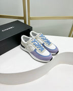 SNEAKER IN AMETHYST PURPLE MIX GREY SUEDE