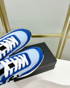 SNEAKER IN SKY MIX COBALT BLUE SUEDE