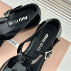 Sandal Platform Black Calfskin