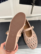 MARY JANE IN PEACH PINK CALFSKIN