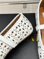 MARY JANE IN WHITE CALFSKIN