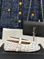 MARY JANE IN WHITE CALFSKIN