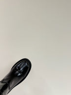 D-TOWN BOOTS IN BLACK PATENT CALFSKIN