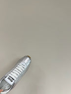 PLUME NAPPA SNEAKERS IN SILVER LAMBSKIN