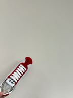 PLUME SNEAKERS IN WHITE NAPPA LAMBSKIN AND RED SUEDE