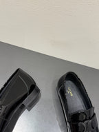 TRIOMPHE LOAFERS IN BLACK PATENT CALFSKIN