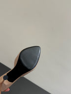 YSL HIGH HEEL 25S 100 MM IN BEIGE LAMBSKIN