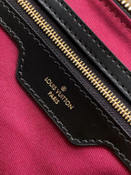 KEEPALL BANDOULIÈRE 45 IN BLACK MONOGRAM TOMETTE CANVAS