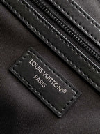 LV Keepall Bandouliere 50 Travel Bag Black Damoflage Canvas