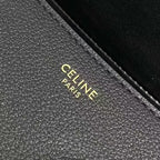 Celine Polly Bag 33cm Black Calfskin GHW